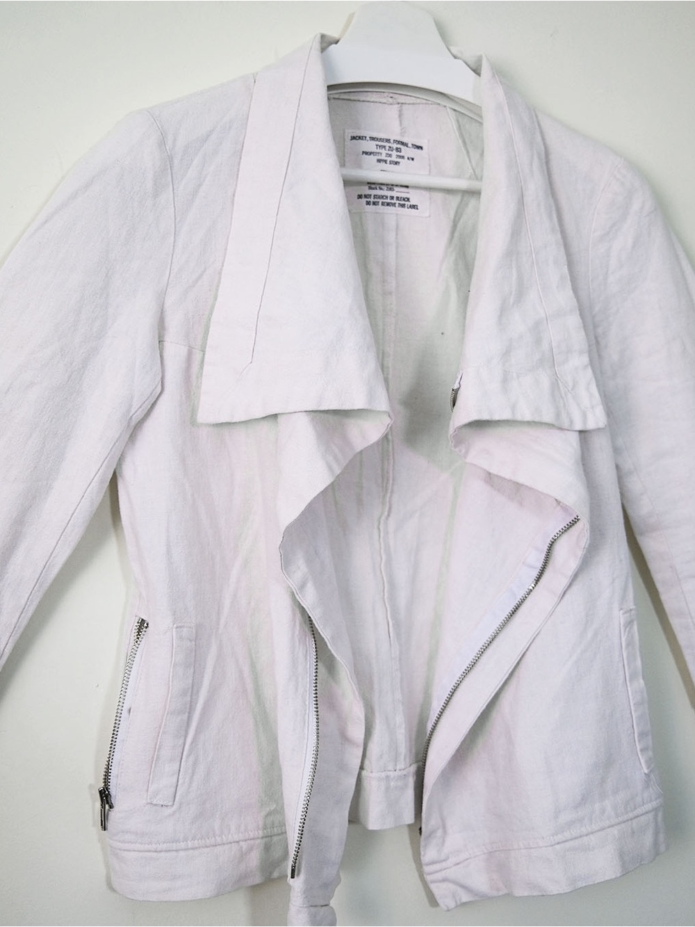 Japanese Designer Type ZU-83 A/W Archival Off White Cotten Zip Military Jacket - Picture 2 of 7